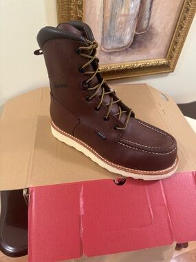 Red Wing | size 7 Men | Brown Moc Toe Work Boot